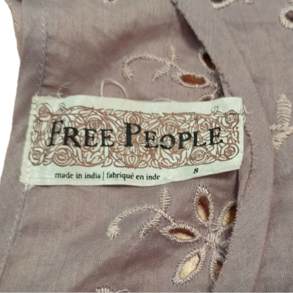 Free People Rose Garden Eyelet Dress - Picture 3 of 6